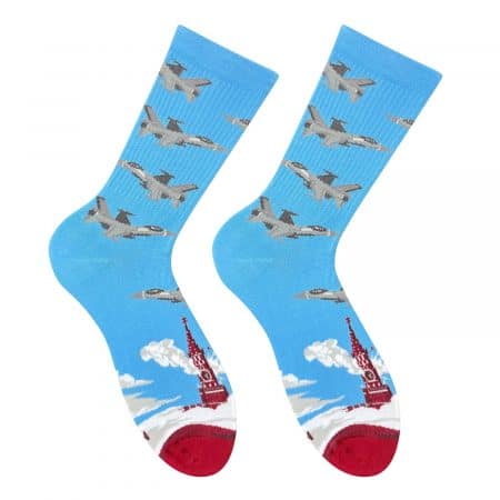 шкарпетки з літаками F-16